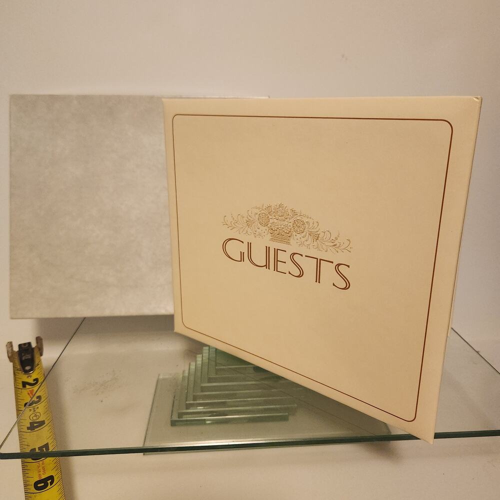 Vintage NIP Hallmark 8x10 Embossed Guest Book
